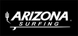 The Arizona Surfers Athletics Cactus Logo in Black and White
